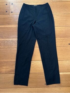 NWOT CHADO Ralph Rucci Black Trousers High Waist Side Zip Pants Size 10